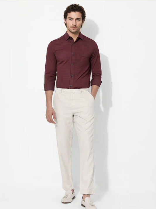 Maroon Lined Shirt