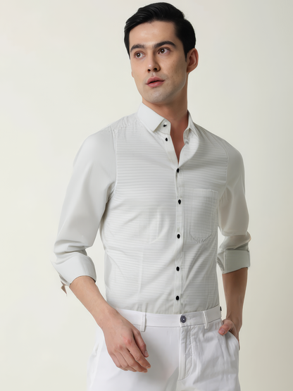 White Lined Shirt