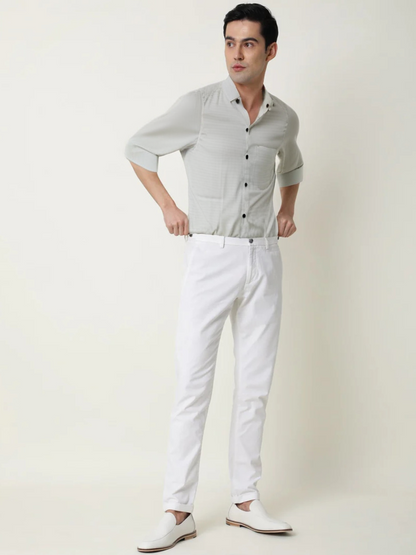 White Lined Shirt
