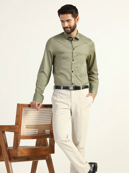Sage Green Lined Shirt
